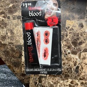 FAKE vampire blood and 3 life like tattoos